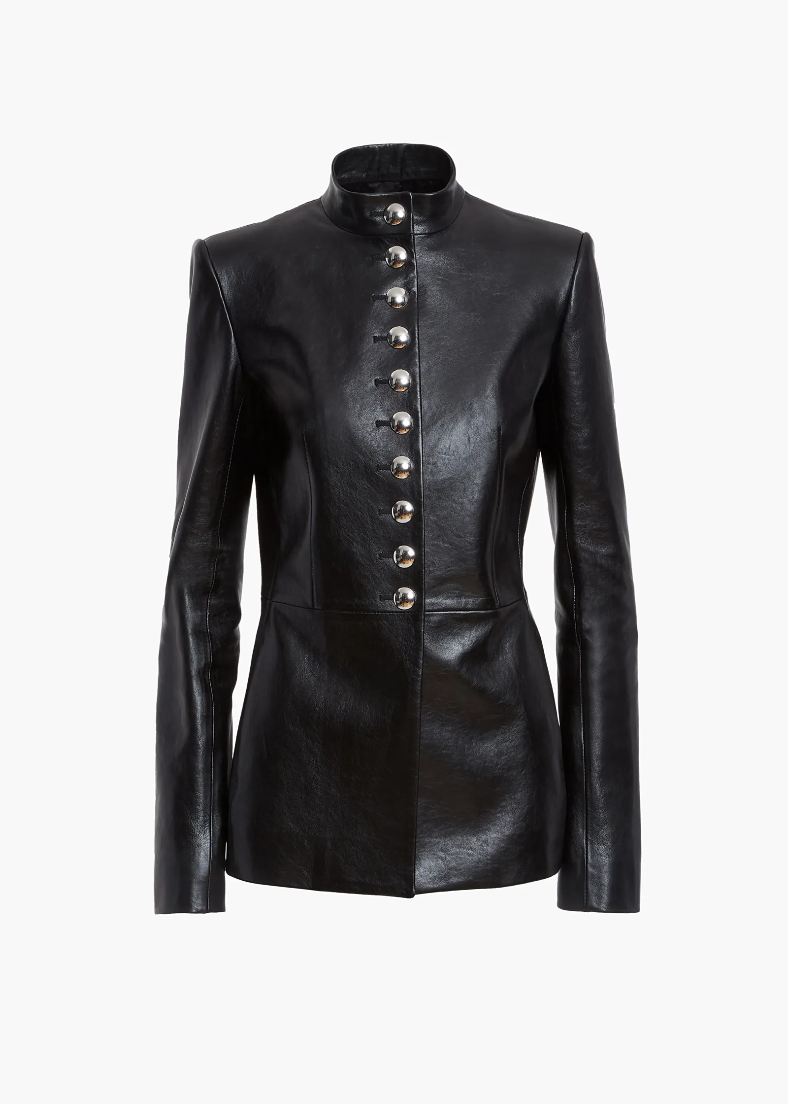 Khaite Leather|Jackets-Samuel Jacket in Black Leather
