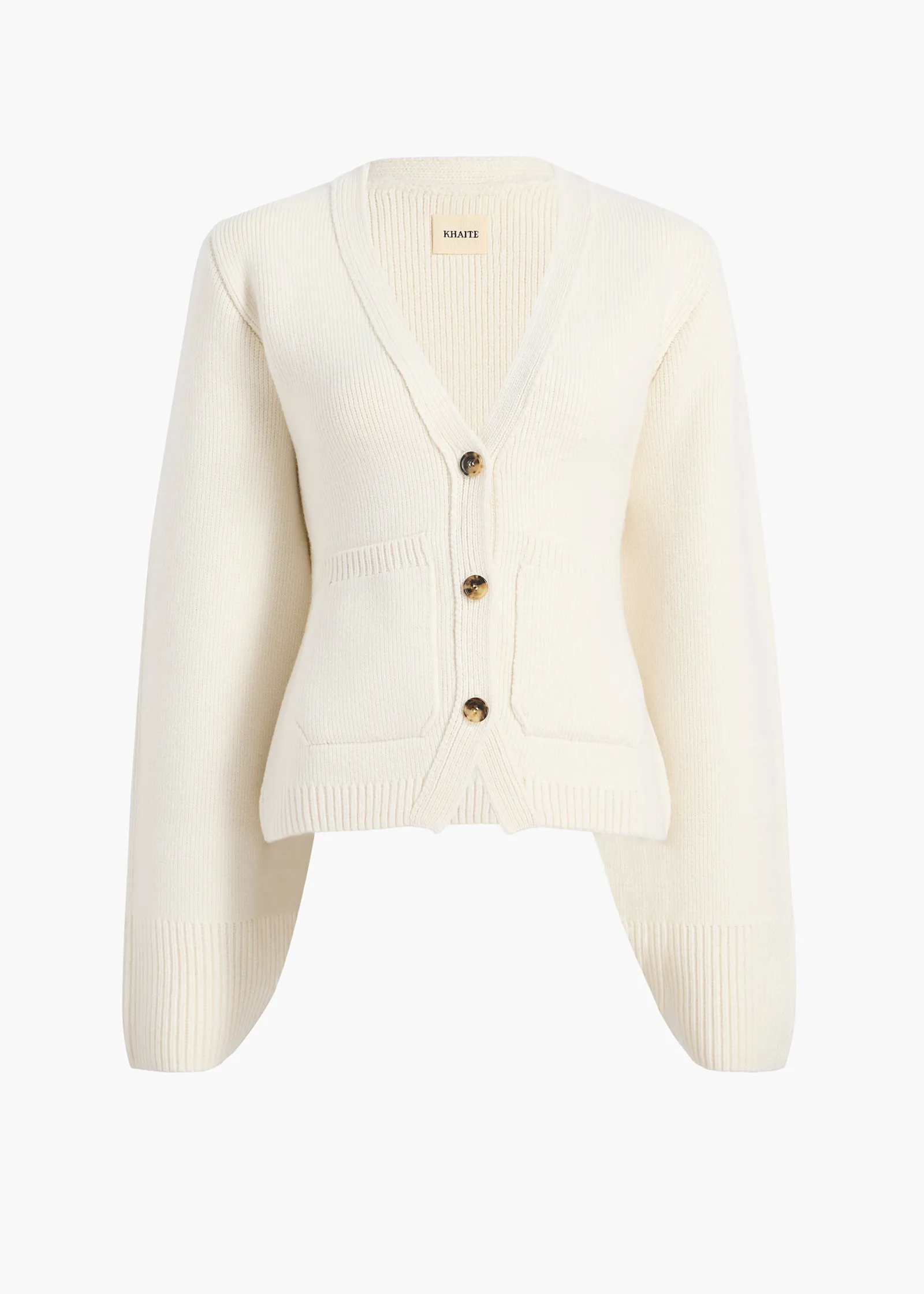 Khaite Knitwear-Scarlet Cardigan in Glaze