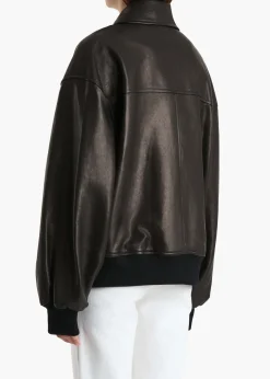 Khaite Leather|Outerwear & Coats-Shelman Jacket in Black