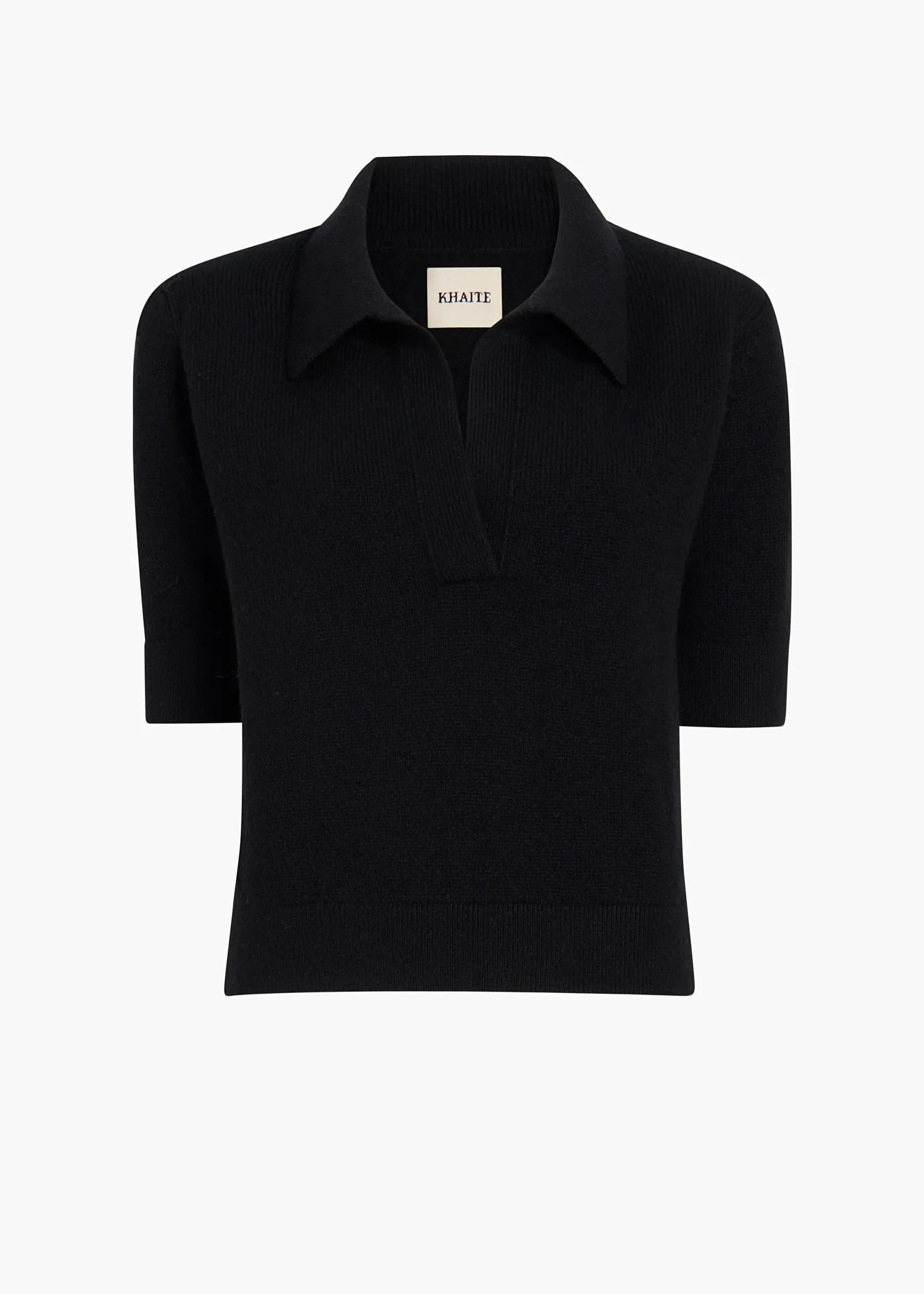Khaite Knitwear-Shrunken Jo Sweater in Black