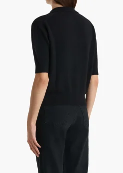 Khaite Knitwear-Shrunken Jo Sweater in Black