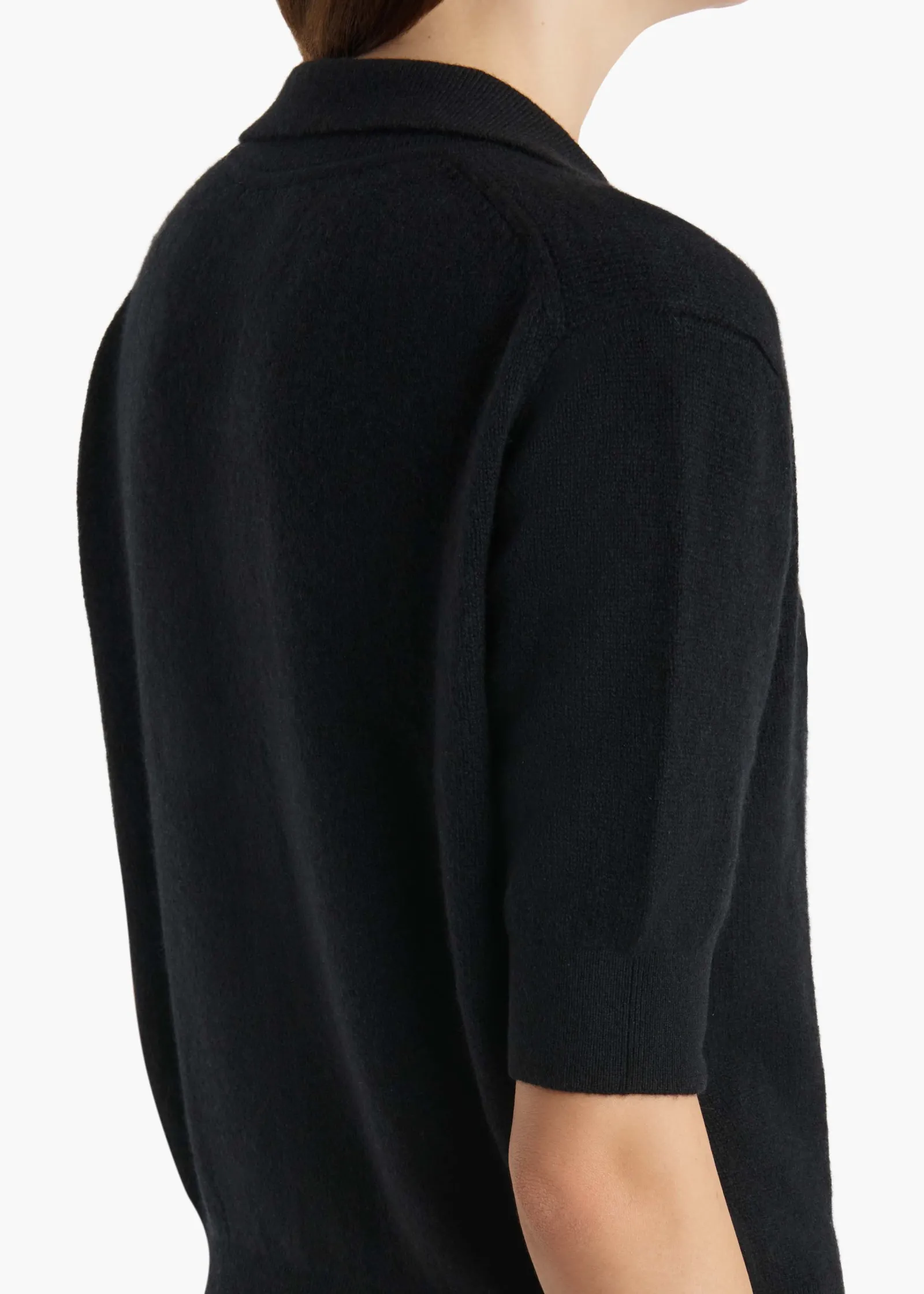 Khaite Knitwear-Shrunken Jo Sweater in Black