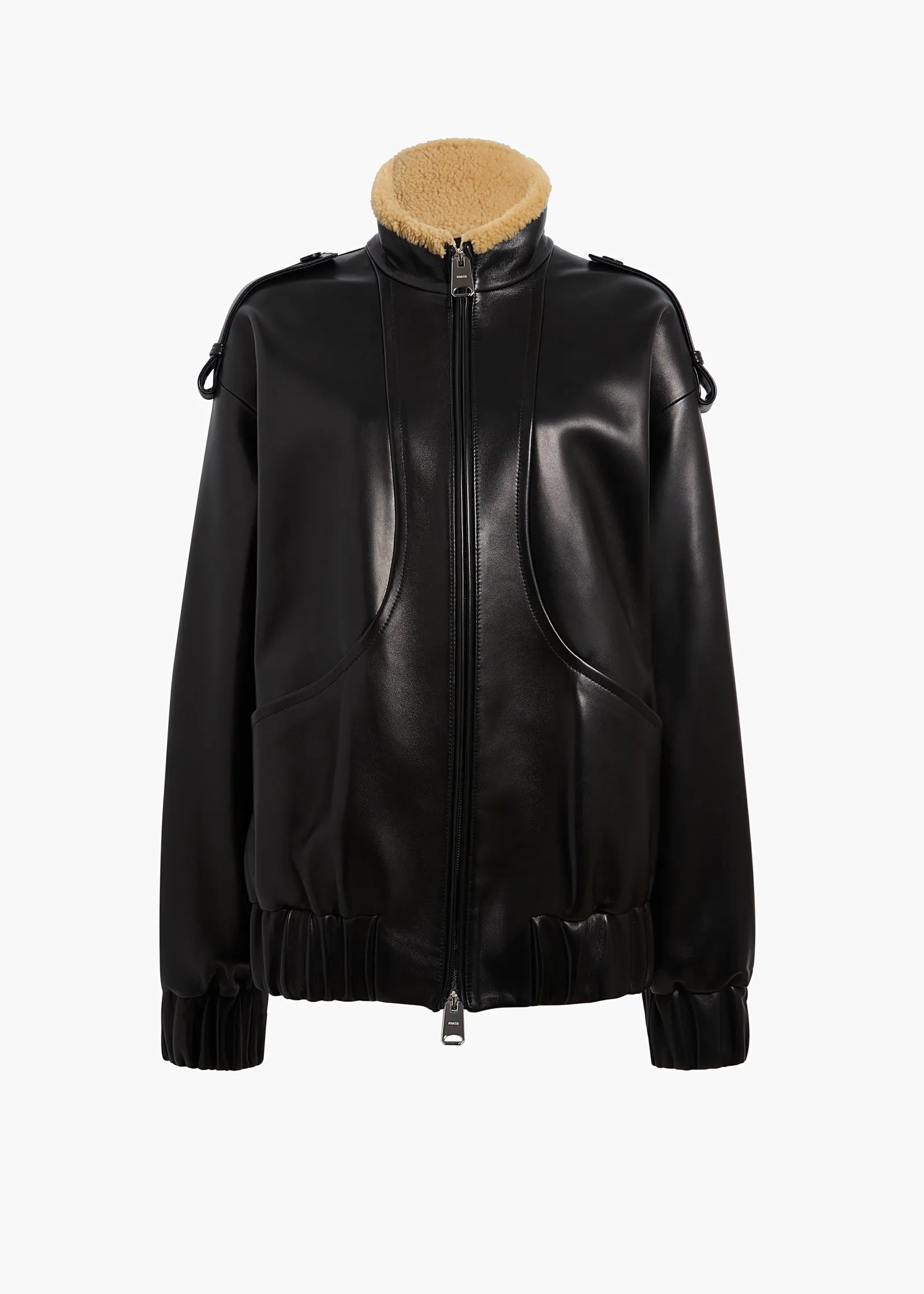 Khaite Leather|Outerwear & Coats-Sigi Jacket in Black Leather