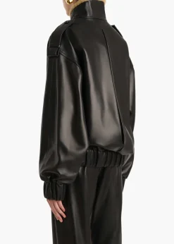 Khaite Leather|Outerwear & Coats-Sigi Jacket in Black Leather