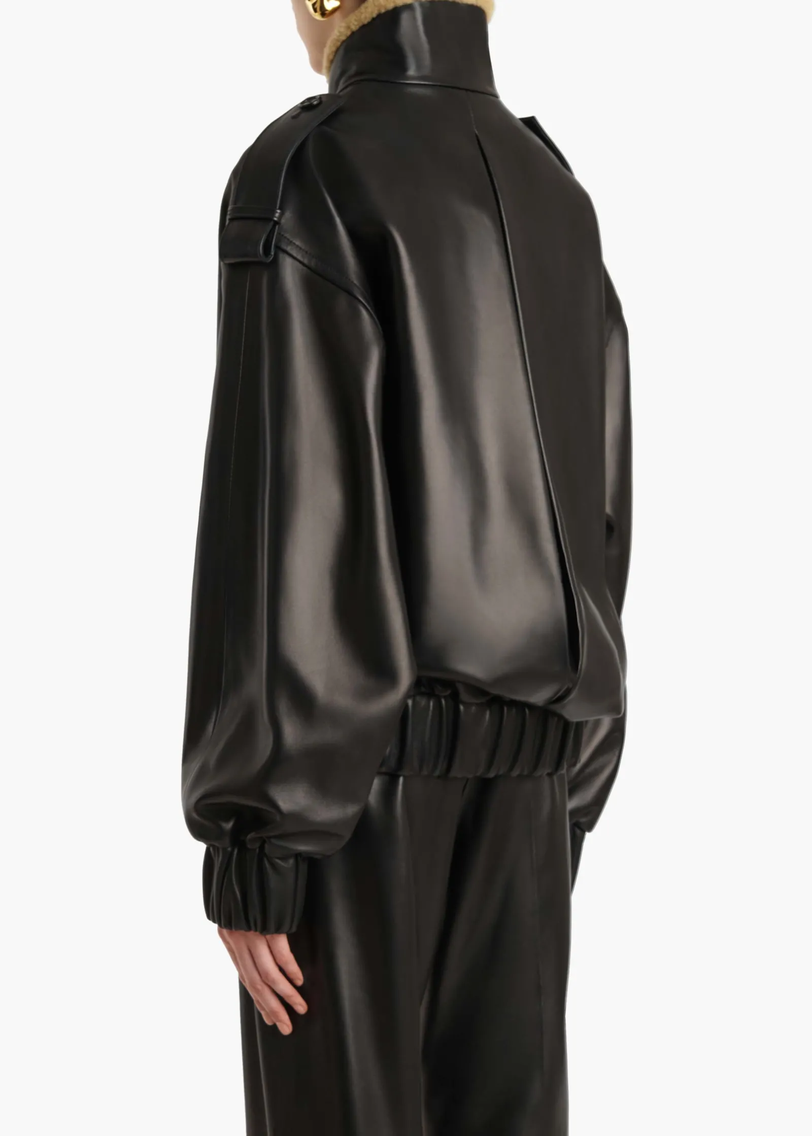 Khaite Leather|Outerwear & Coats-Sigi Jacket in Black Leather