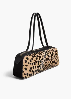 Khaite Shoulder Bags-Simona Shoulder Bag in Hyena Print Haircalf