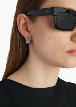 Khaite Jewelry-Small Empire Earrings in Silver