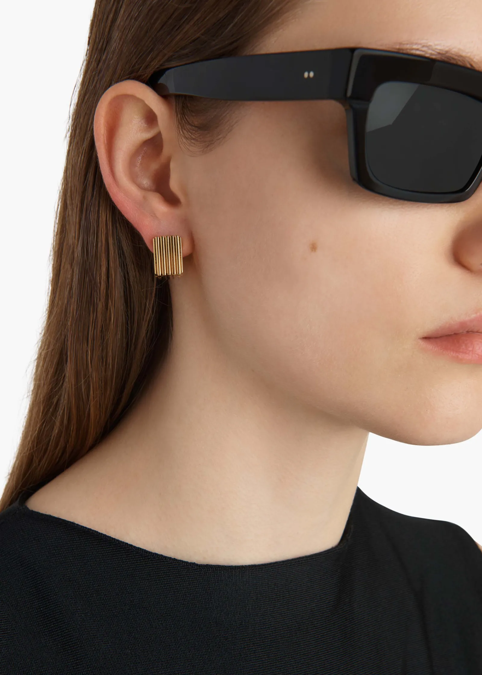 Khaite Jewelry-Small Empire Earrings in Gold