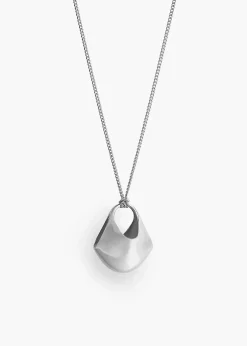 Khaite Jewelry-Small Lotus Pendant in Silver