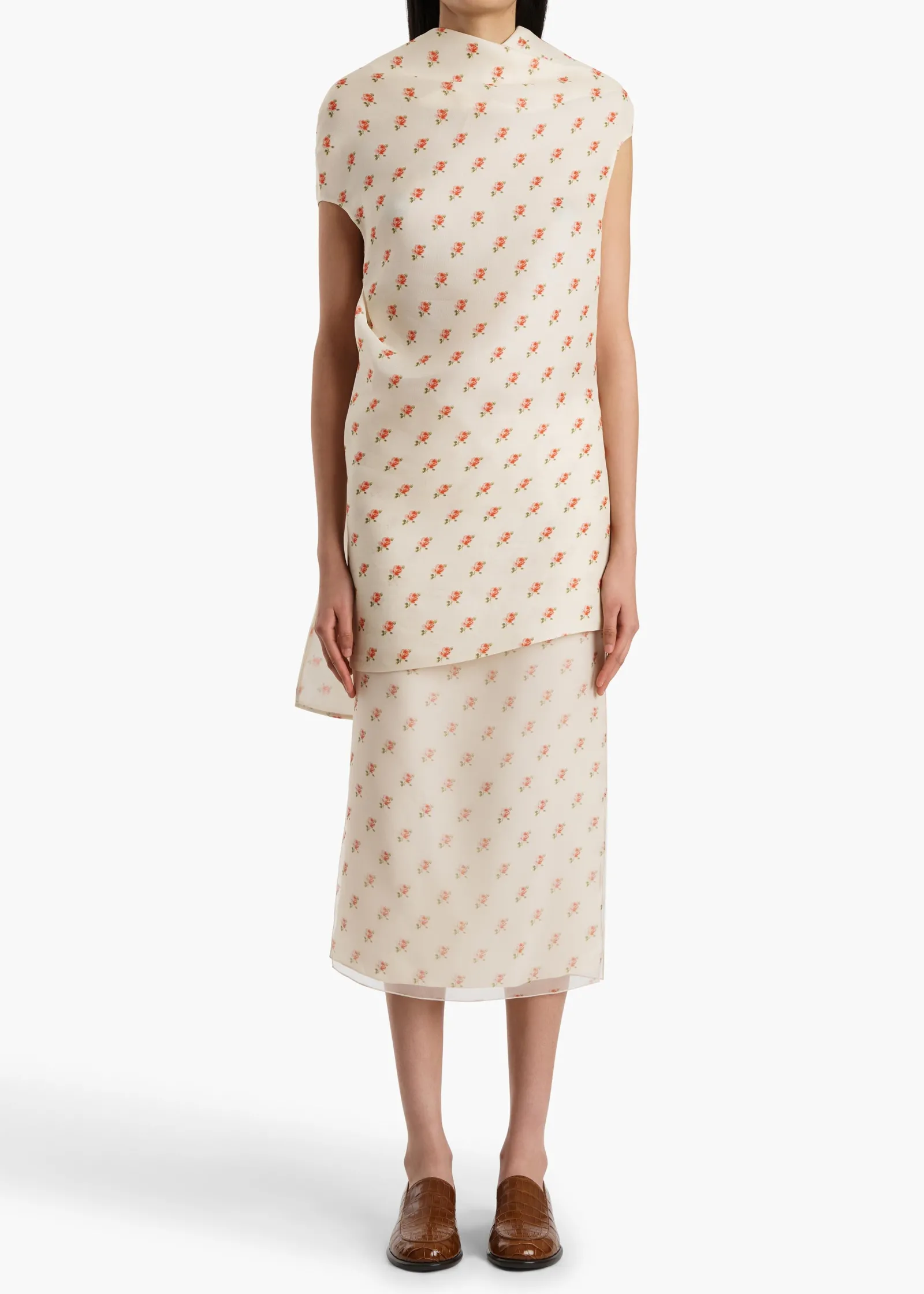 Khaite Skirts & Shorts-Syndi Skirt in Soft Pink