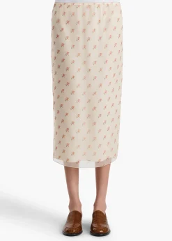 Khaite Skirts & Shorts-Syndi Skirt in Soft Pink