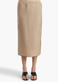 Khaite Skirts & Shorts-Syndi Skirt in Tea Stain