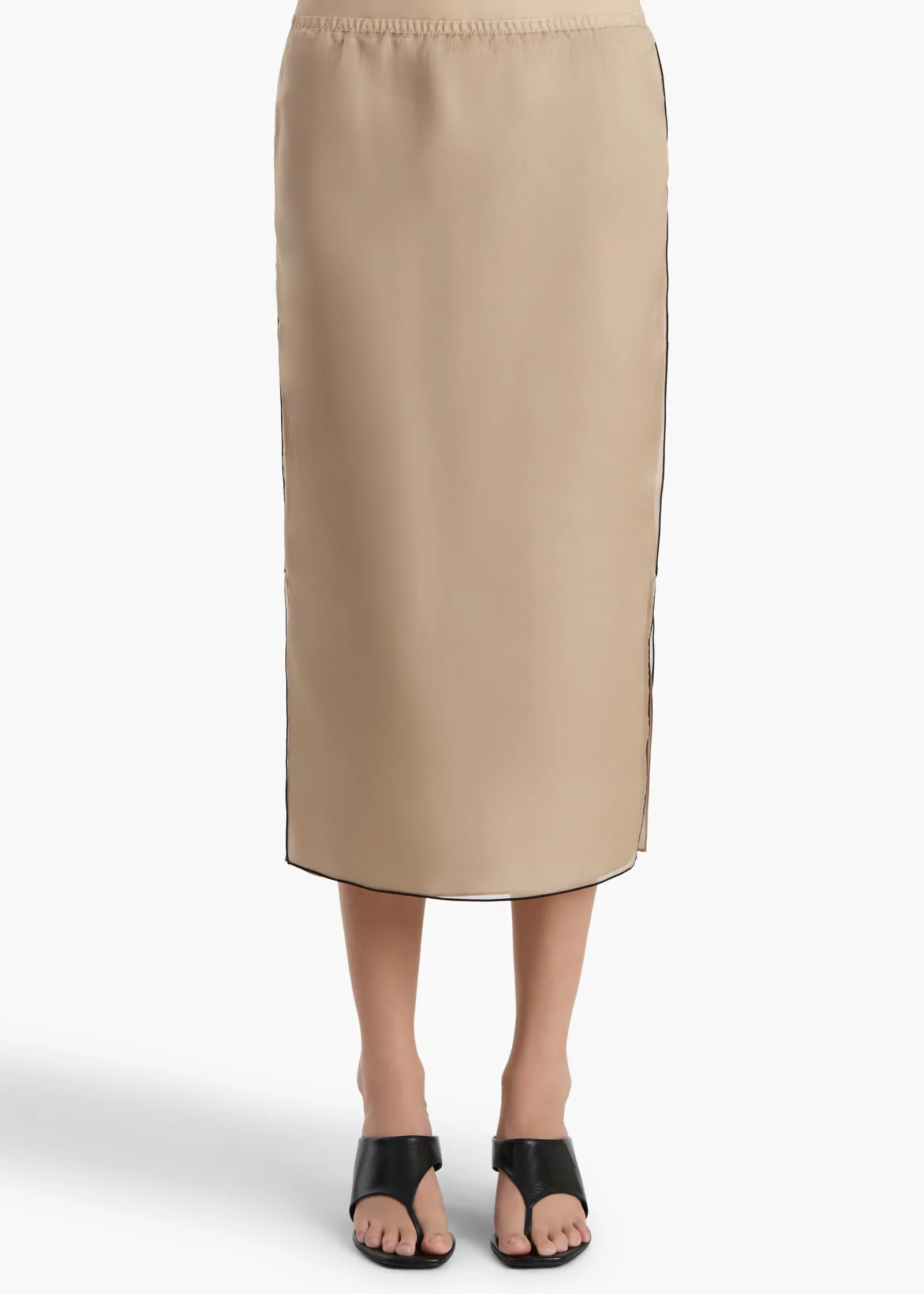 Khaite Skirts & Shorts-Syndi Skirt in Tea Stain