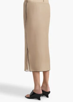 Khaite Skirts & Shorts-Syndi Skirt in Tea Stain