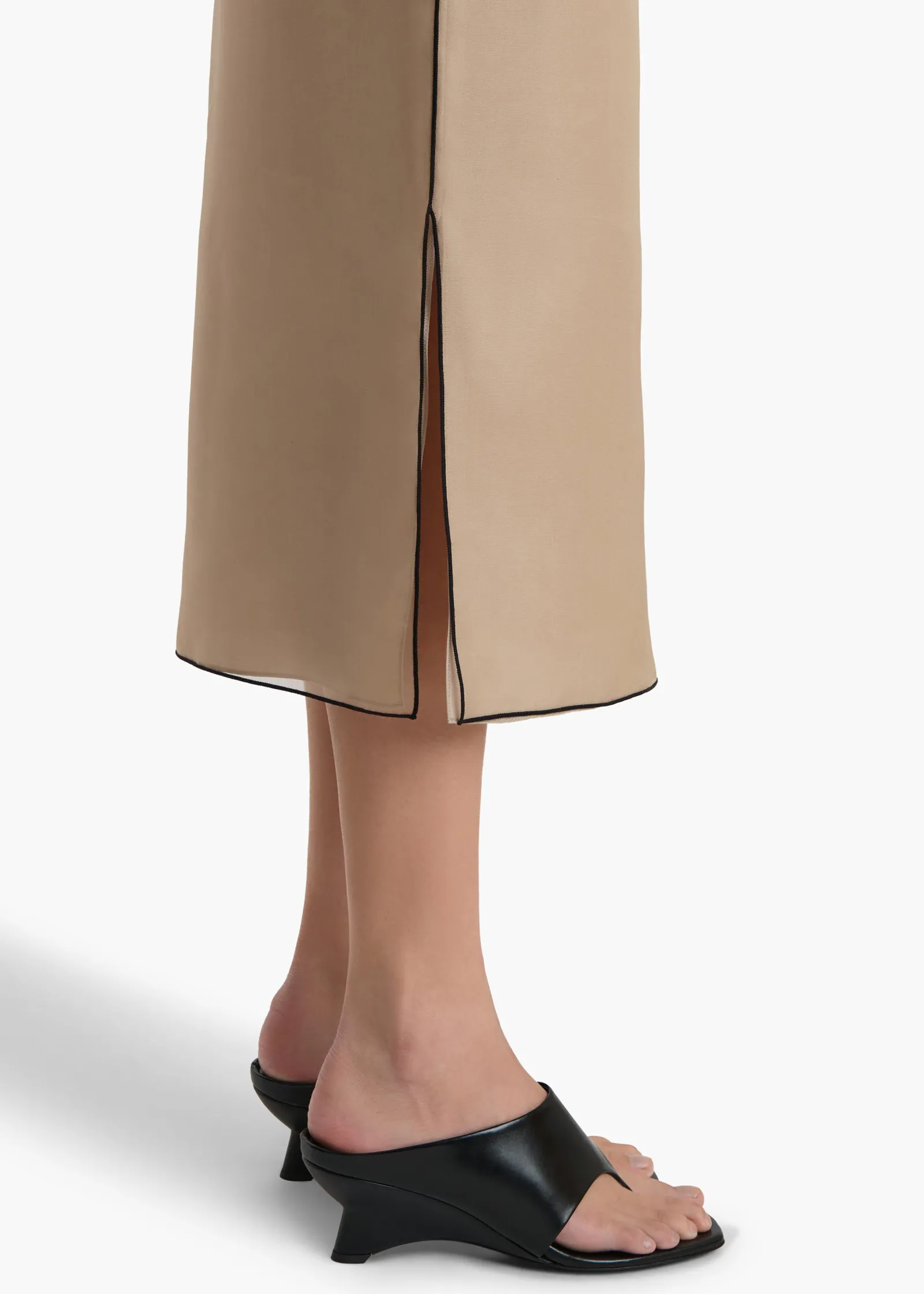 Khaite Skirts & Shorts-Syndi Skirt in Tea Stain