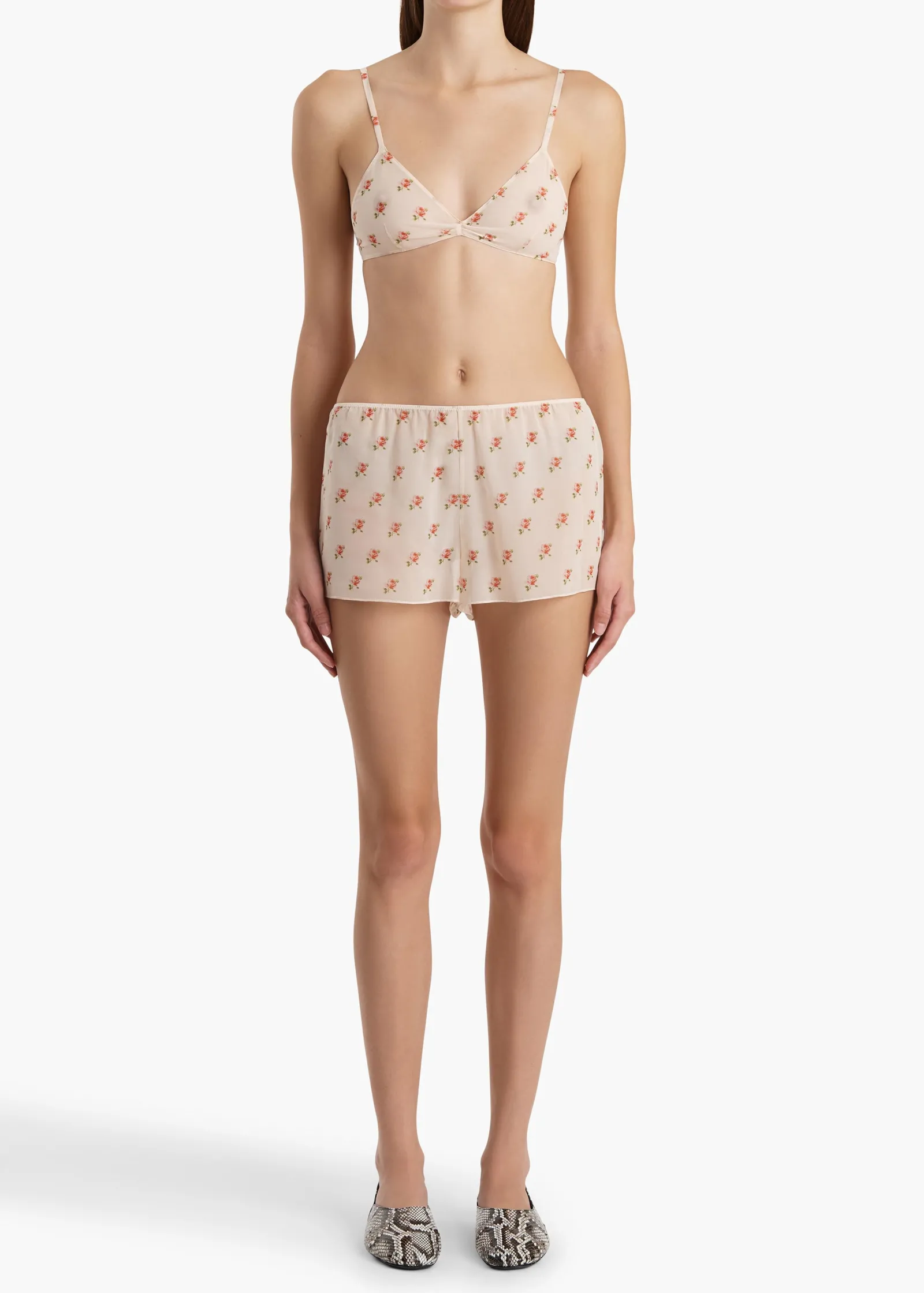 Khaite Skirts & Shorts-Tilly Panty in Soft PInk