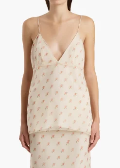 Khaite Shirts & Tops-Timy Top in Soft Pink