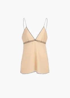 Khaite Shirts & Tops-Timy Top in Tea Stain
