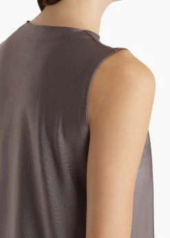Khaite Shirts & Tops-Tora Top in Titanium