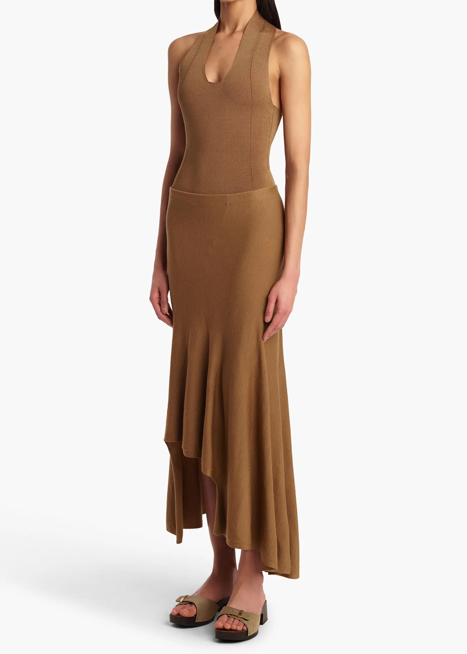 Khaite Shirts & Tops-Toto Bodysuit in Carob