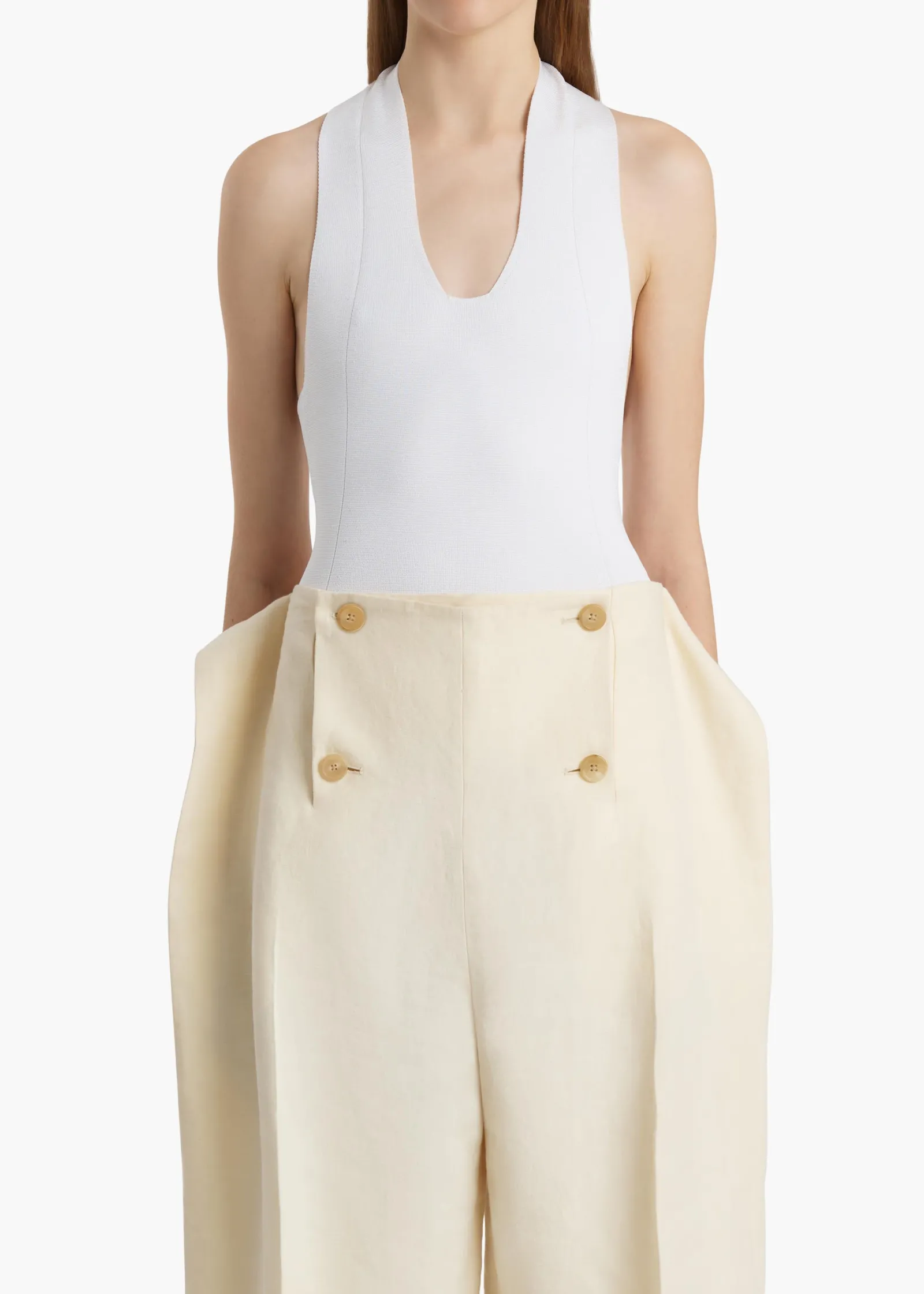 Khaite Shirts & Tops-Toto Bodysuit in Glaze