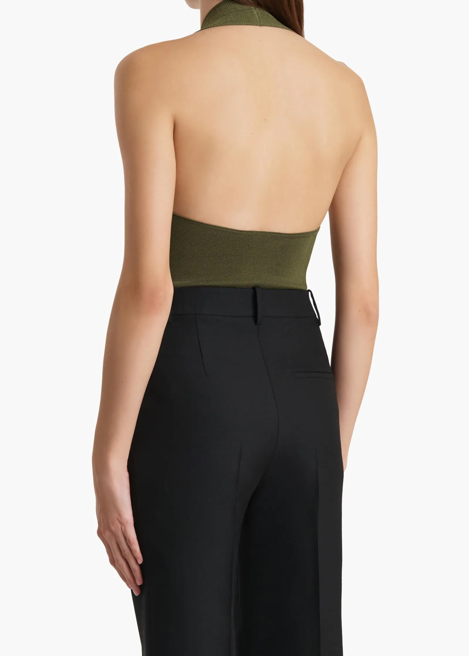 Khaite Shirts & Tops-Toto Bodysuit in Olive