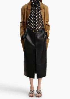 Khaite Shirts & Tops-Vali Top in Black with White Dots