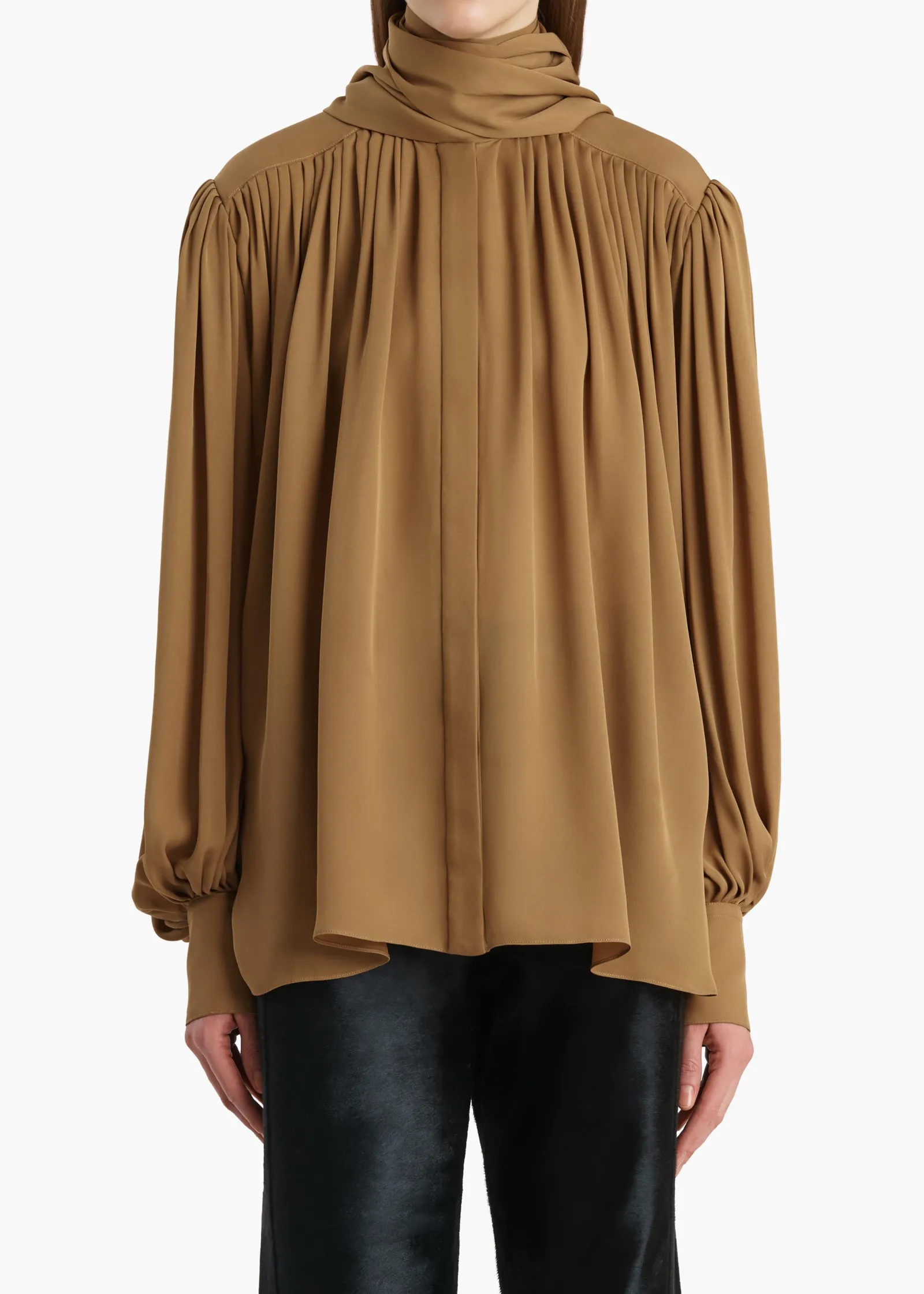Khaite Shirts & Tops-Vali Top in Golden Ochre