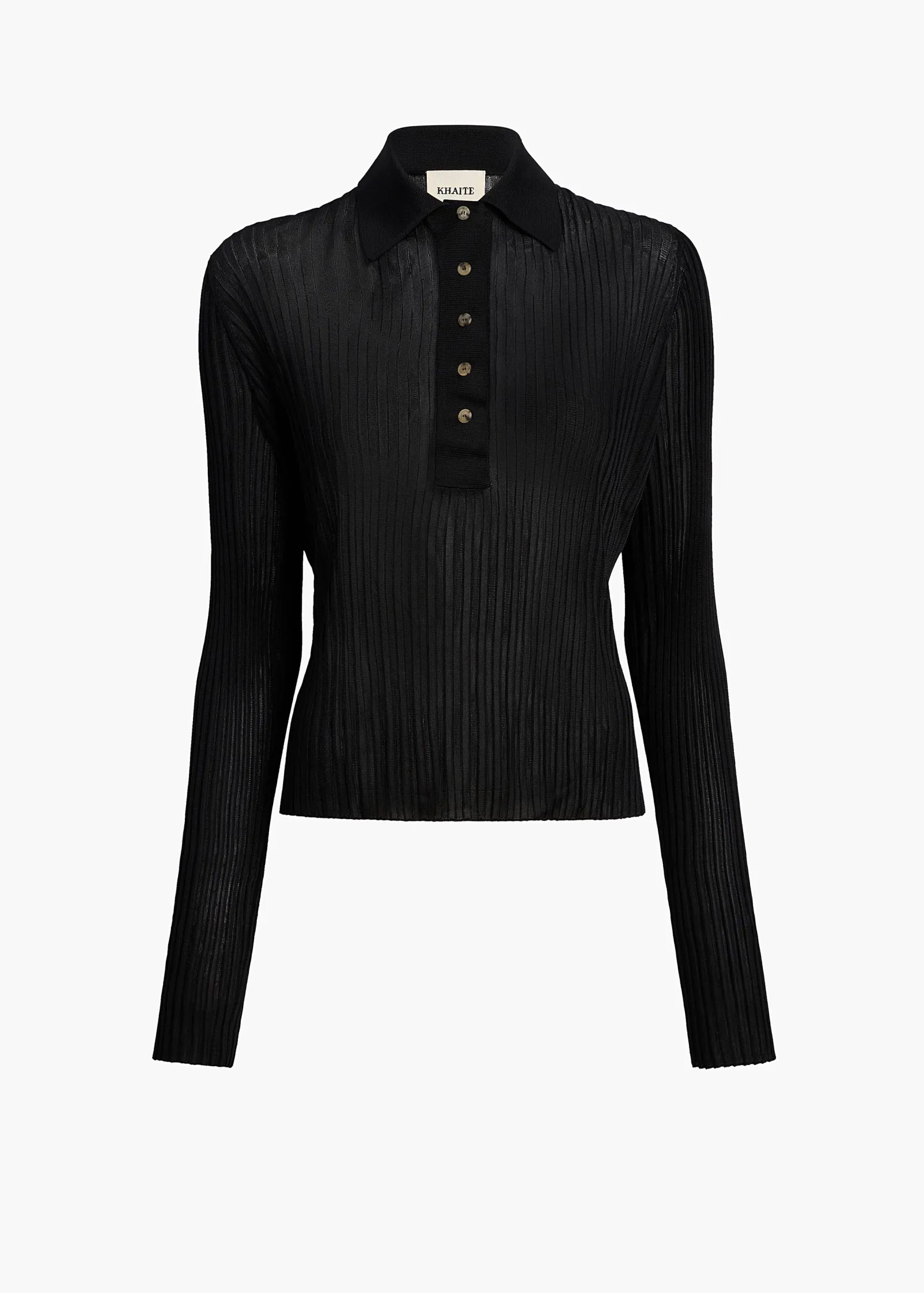 Khaite Shirts & Tops-Vin Top in Black