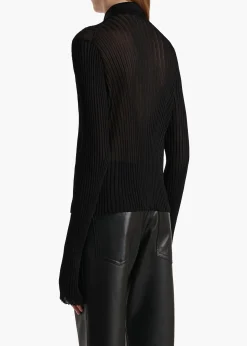 Khaite Shirts & Tops-Vin Top in Black