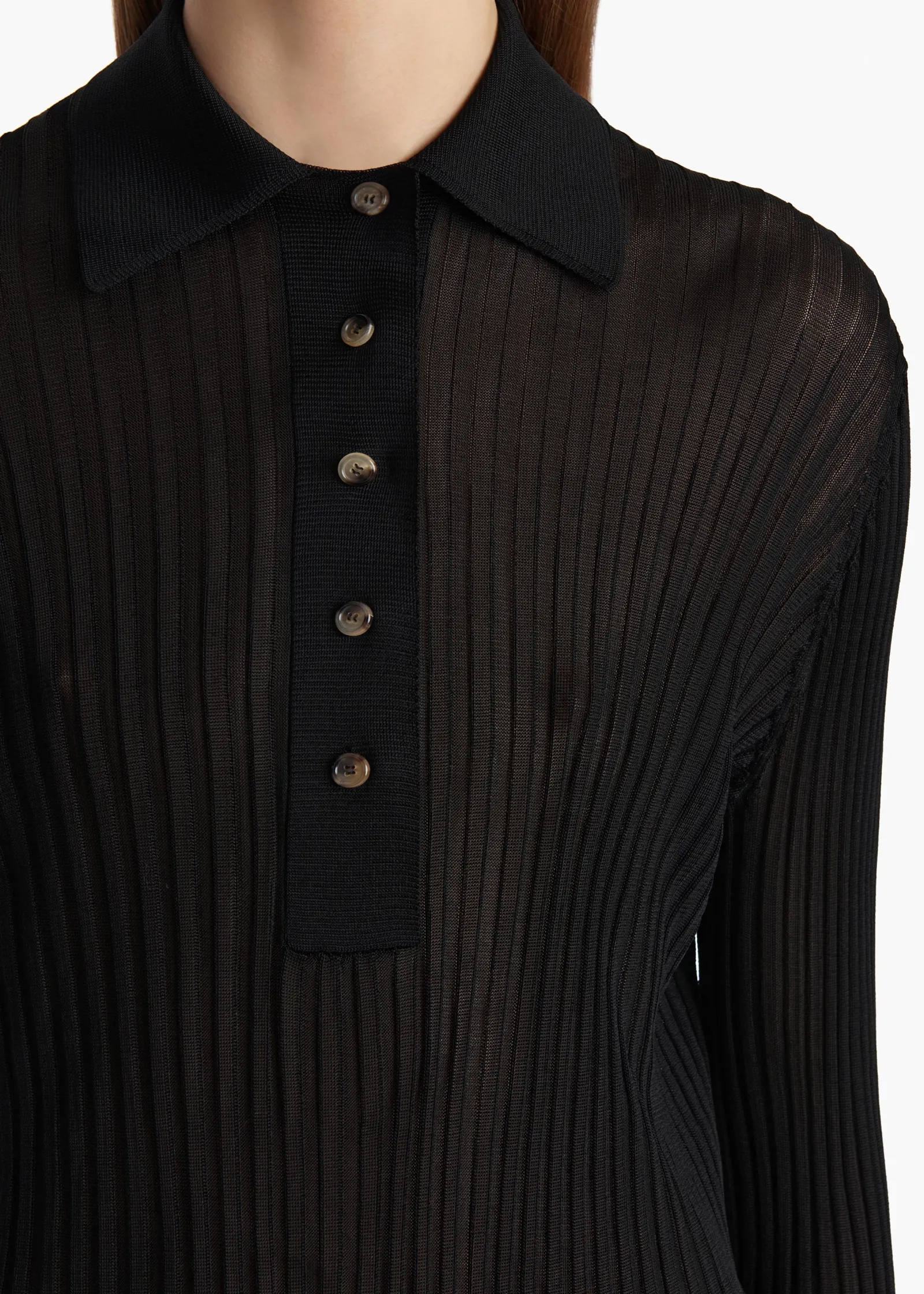 Khaite Shirts & Tops-Vin Top in Black