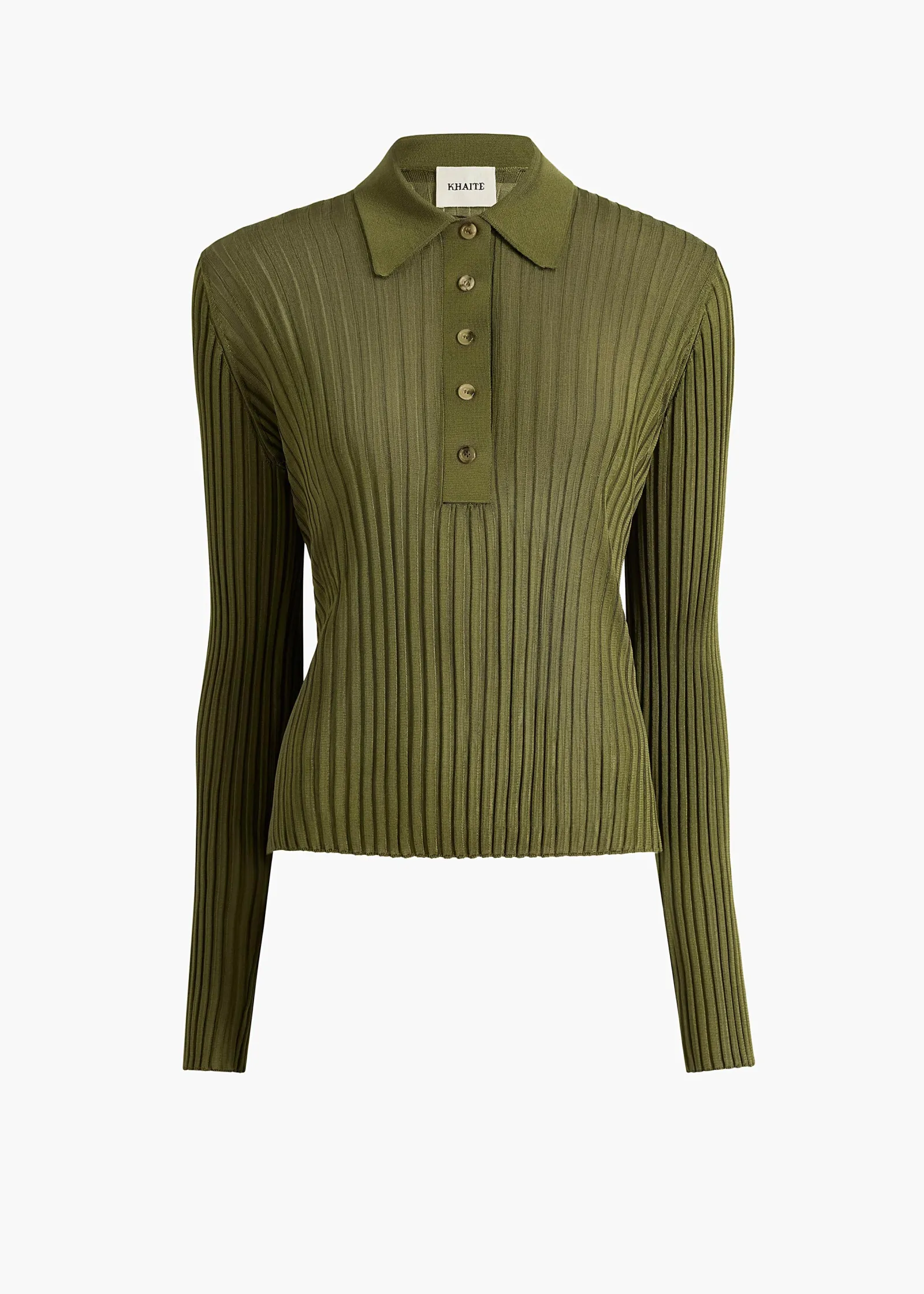 Khaite Shirts & Tops-Vin Top in Olive