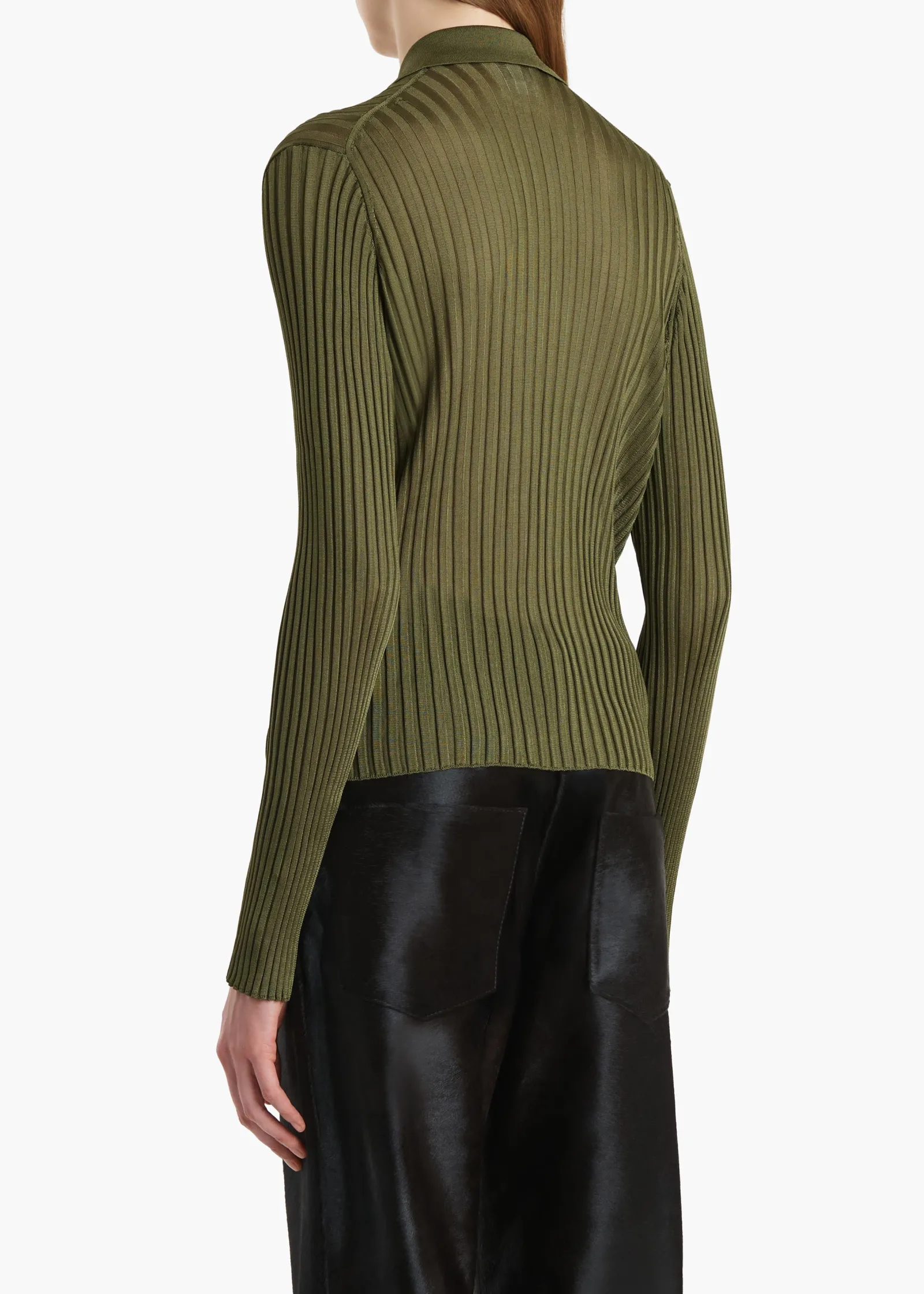 Khaite Shirts & Tops-Vin Top in Olive