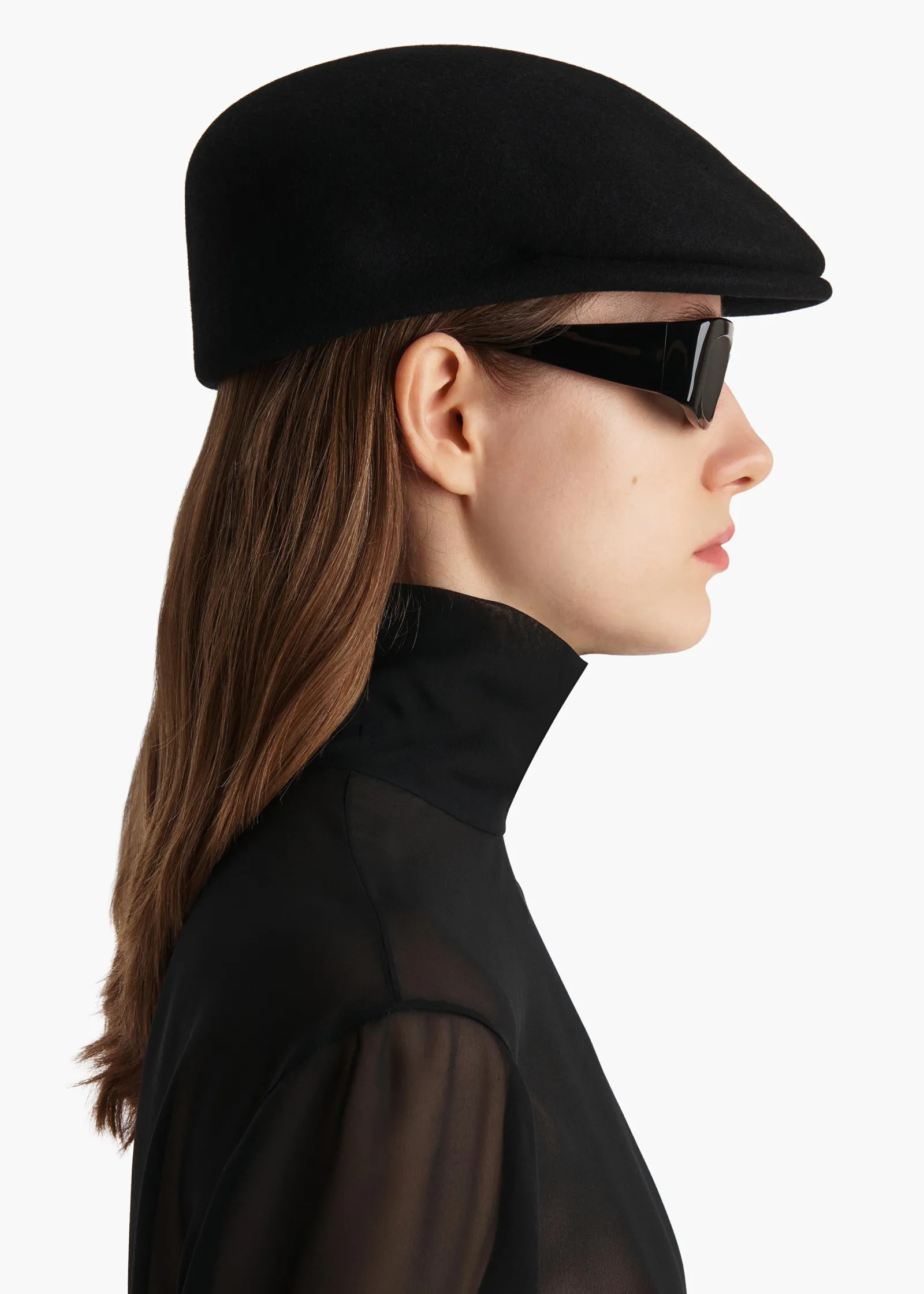 Khaite Soft Accessories-Vito Hat in Black
