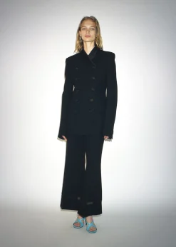 Khaite Pants-Wallace Pant in Black