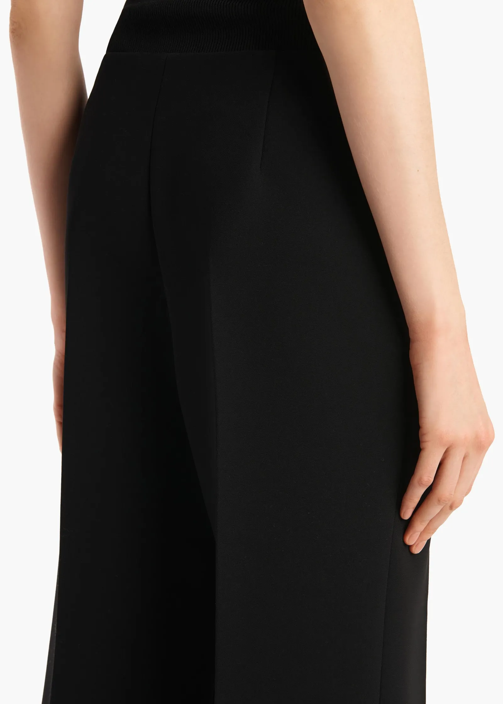 Khaite Pants-Walter Pant in Black Crepe