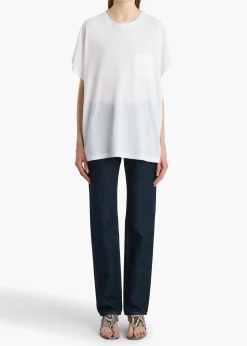 Khaite T-Shirts & Tanks-Wanda T-Shirt in White