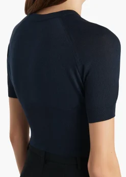 Khaite Knitwear|Shirts & Tops-Whim Top in Midnight