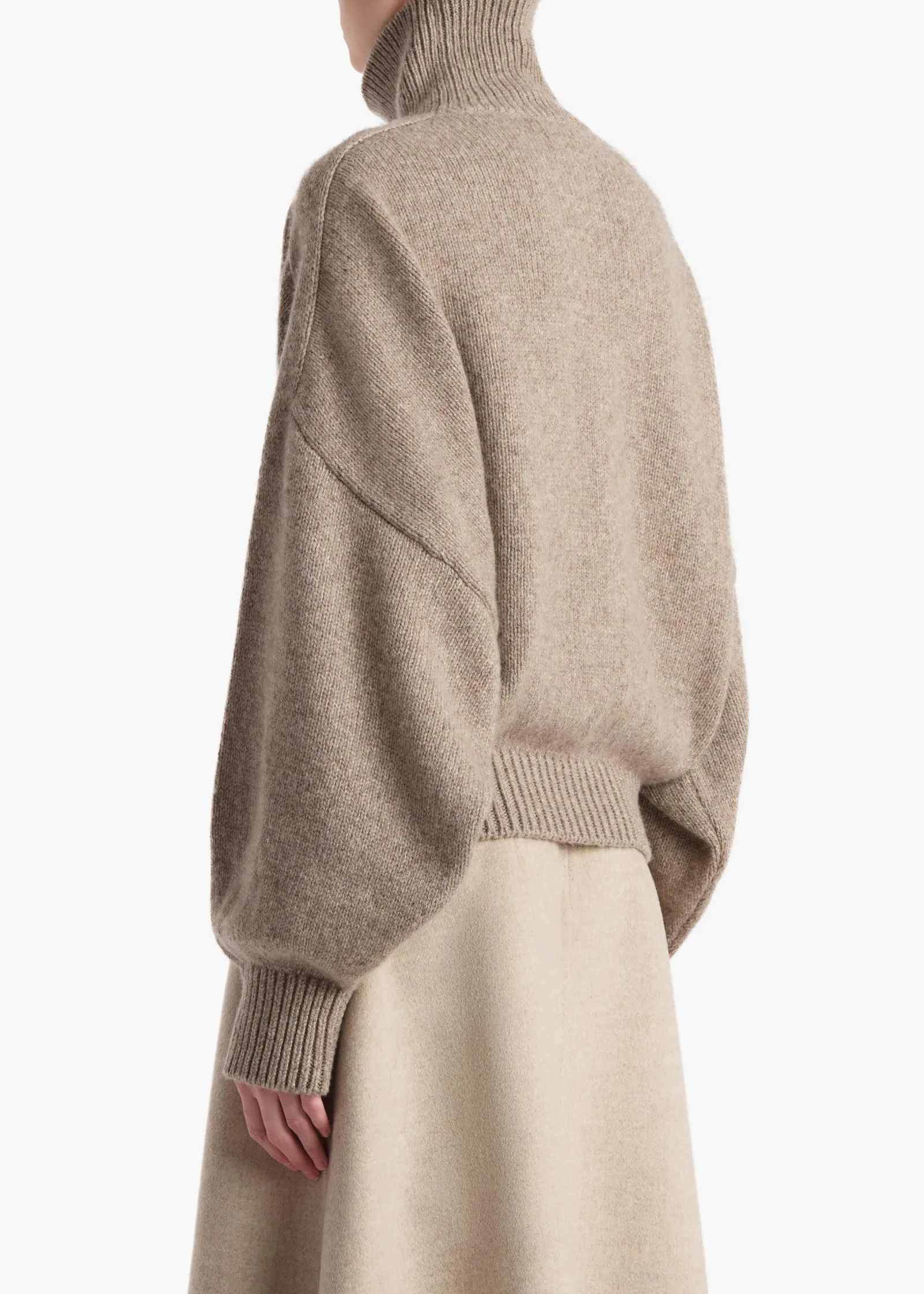 Khaite Knitwear-Willem Sweater in Sepia