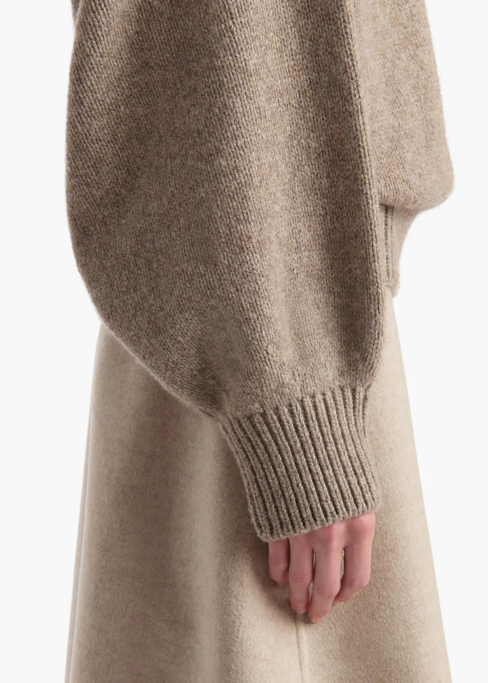 Khaite Knitwear-Willem Sweater in Sepia