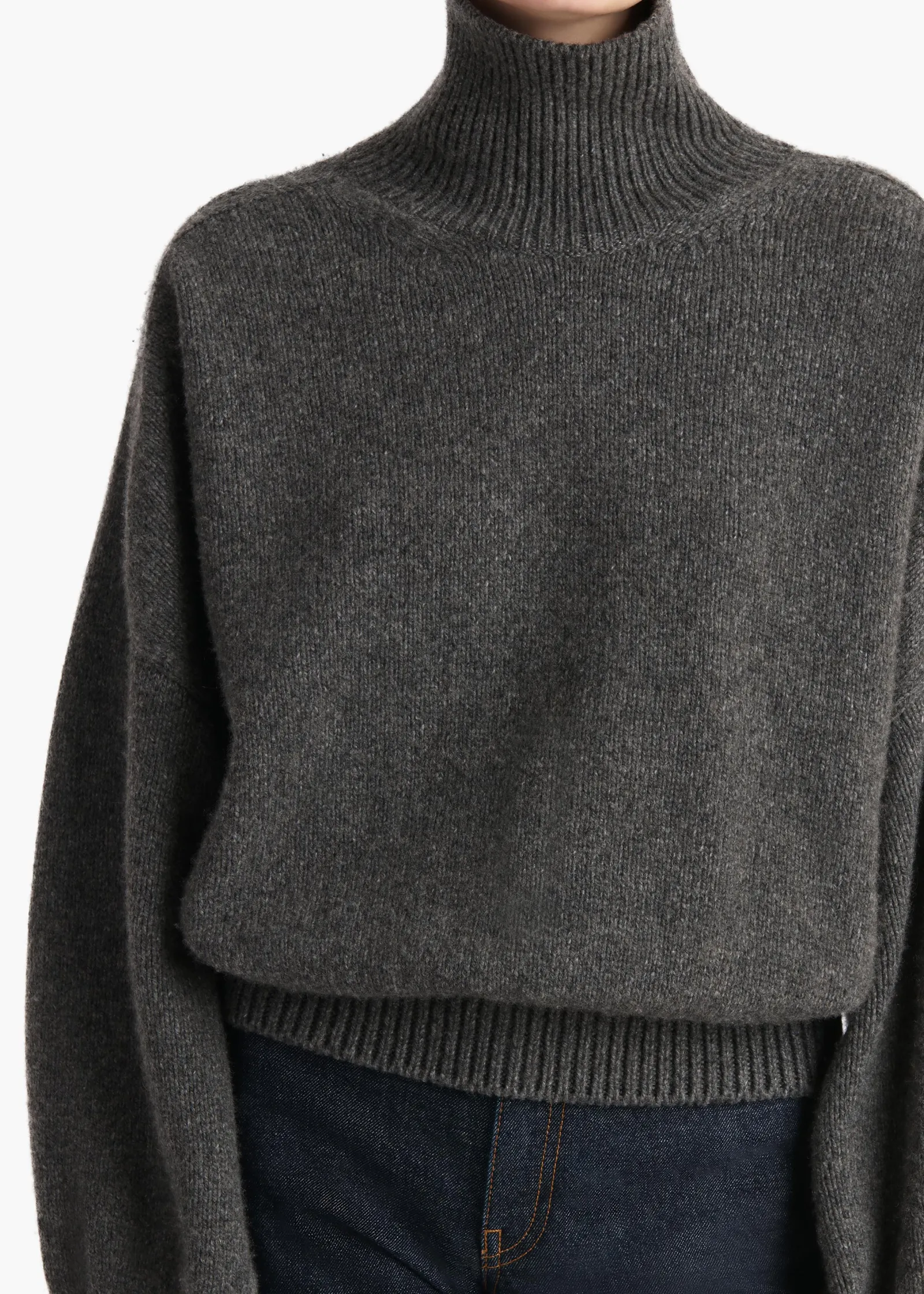 Khaite Knitwear-Willem Sweater in Stone