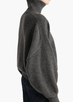Khaite Knitwear-Willem Sweater in Stone