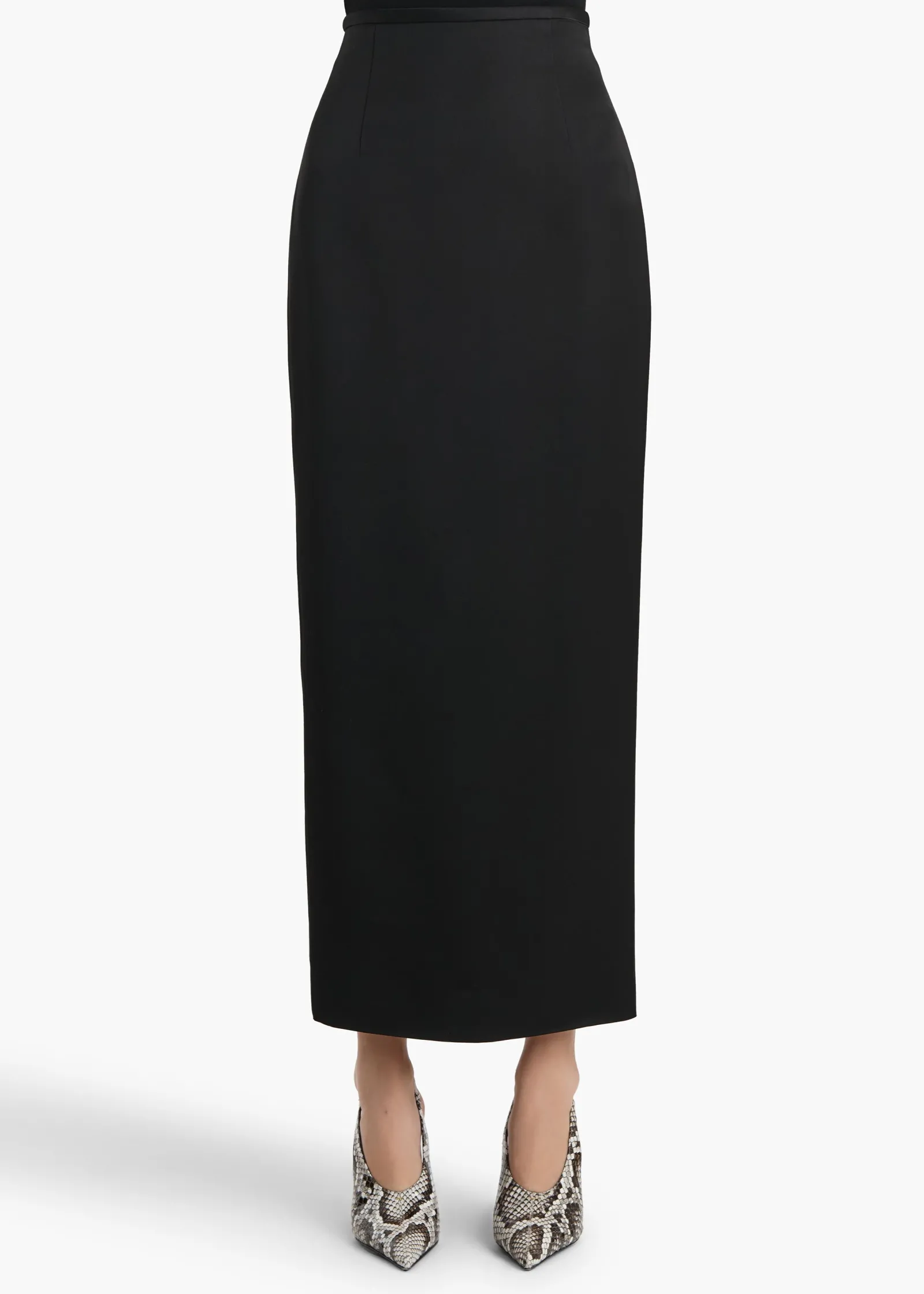 Khaite Leather|Skirts & Shorts-Winton Skirt in Black