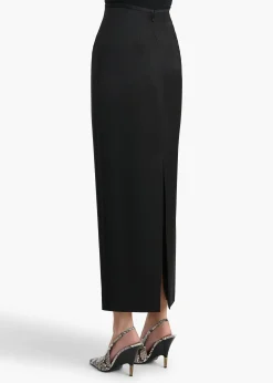Khaite Leather|Skirts & Shorts-Winton Skirt in Black