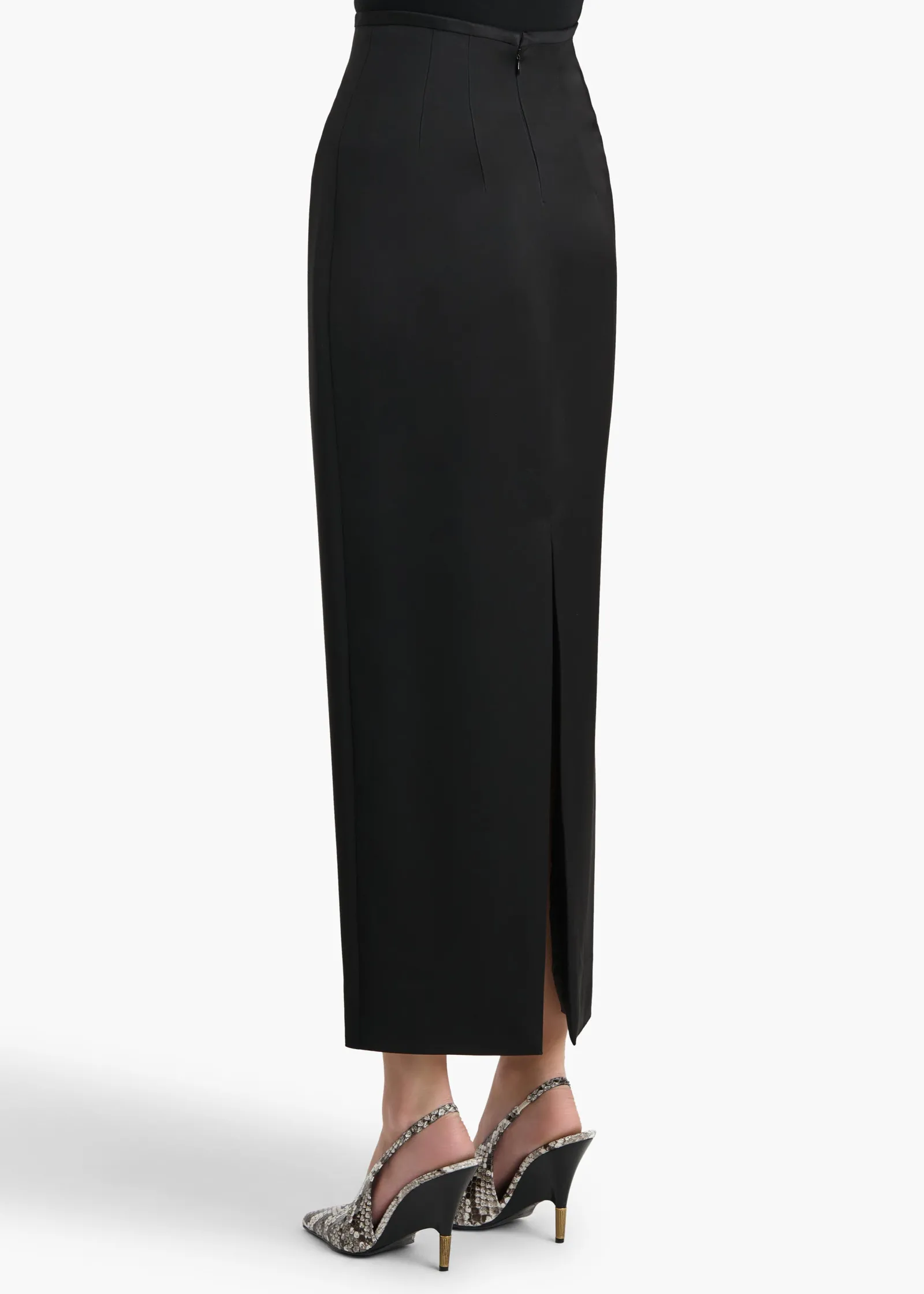 Khaite Leather|Skirts & Shorts-Winton Skirt in Black