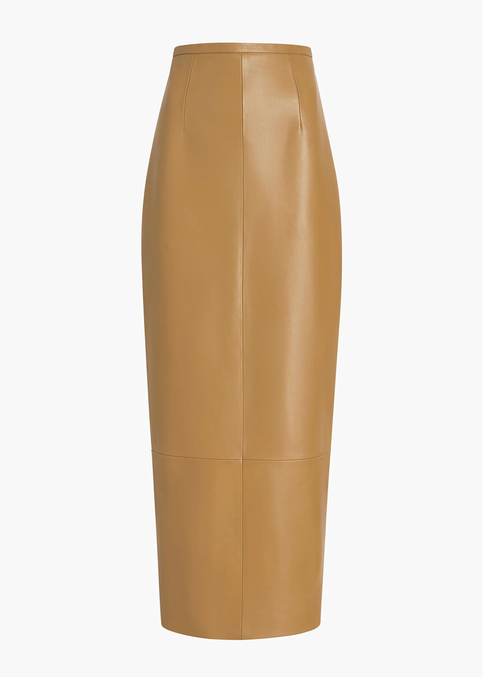 Khaite Skirts & Shorts|Leather-Winton Skirt in Golden Ochre