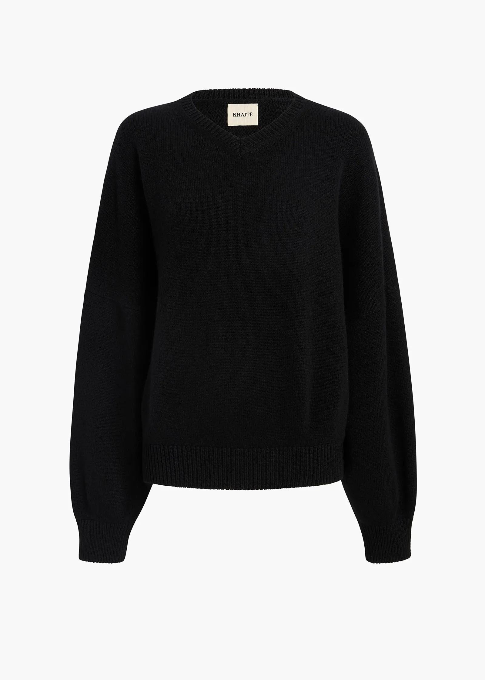 Khaite Knitwear-Wolfe Sweater in Black