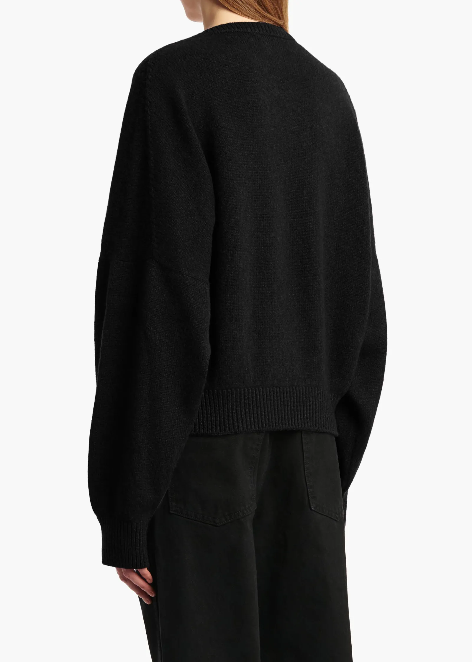 Khaite Knitwear-Wolfe Sweater in Black