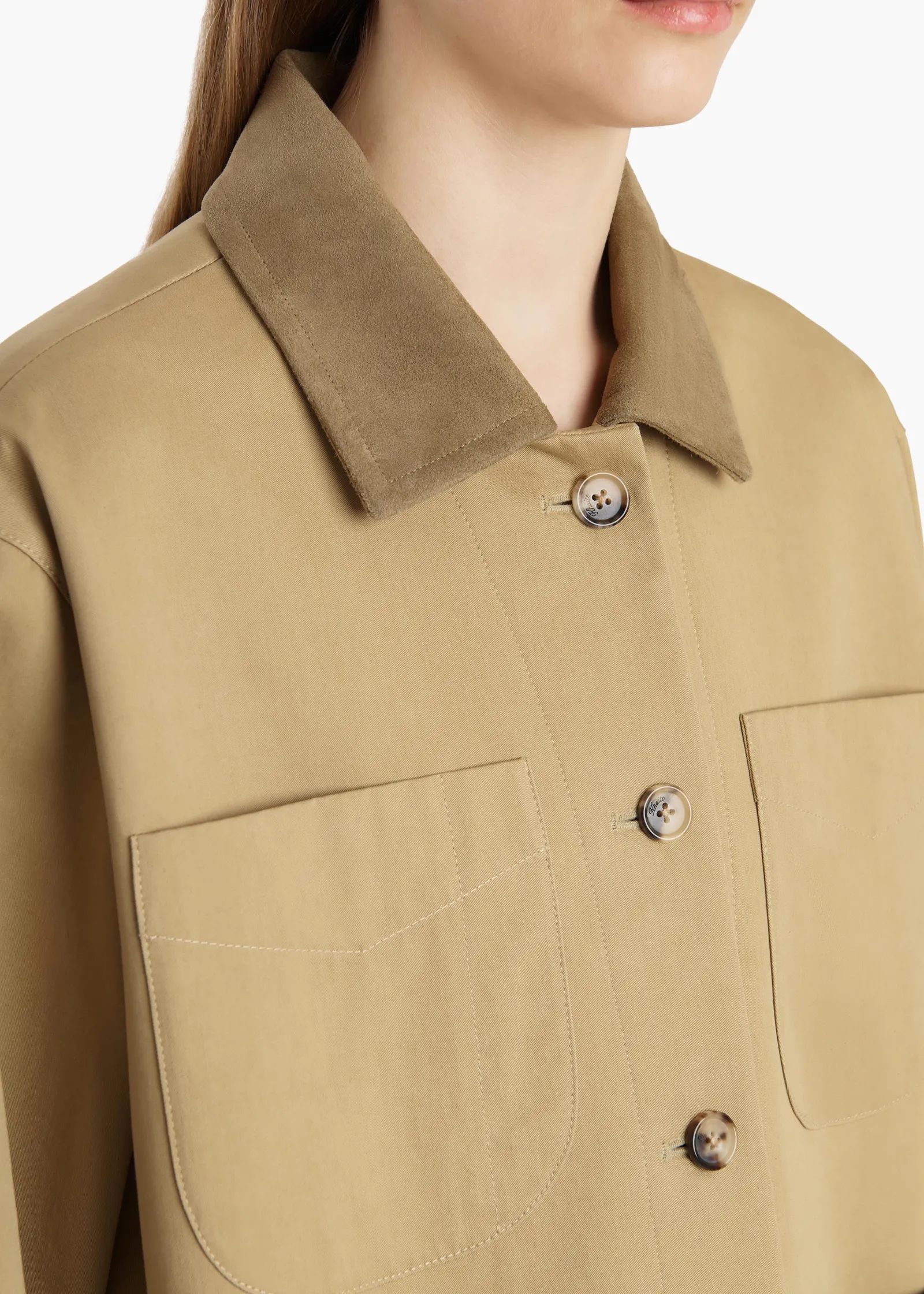 Khaite Jackets-Wyatt Jacket in Wheat