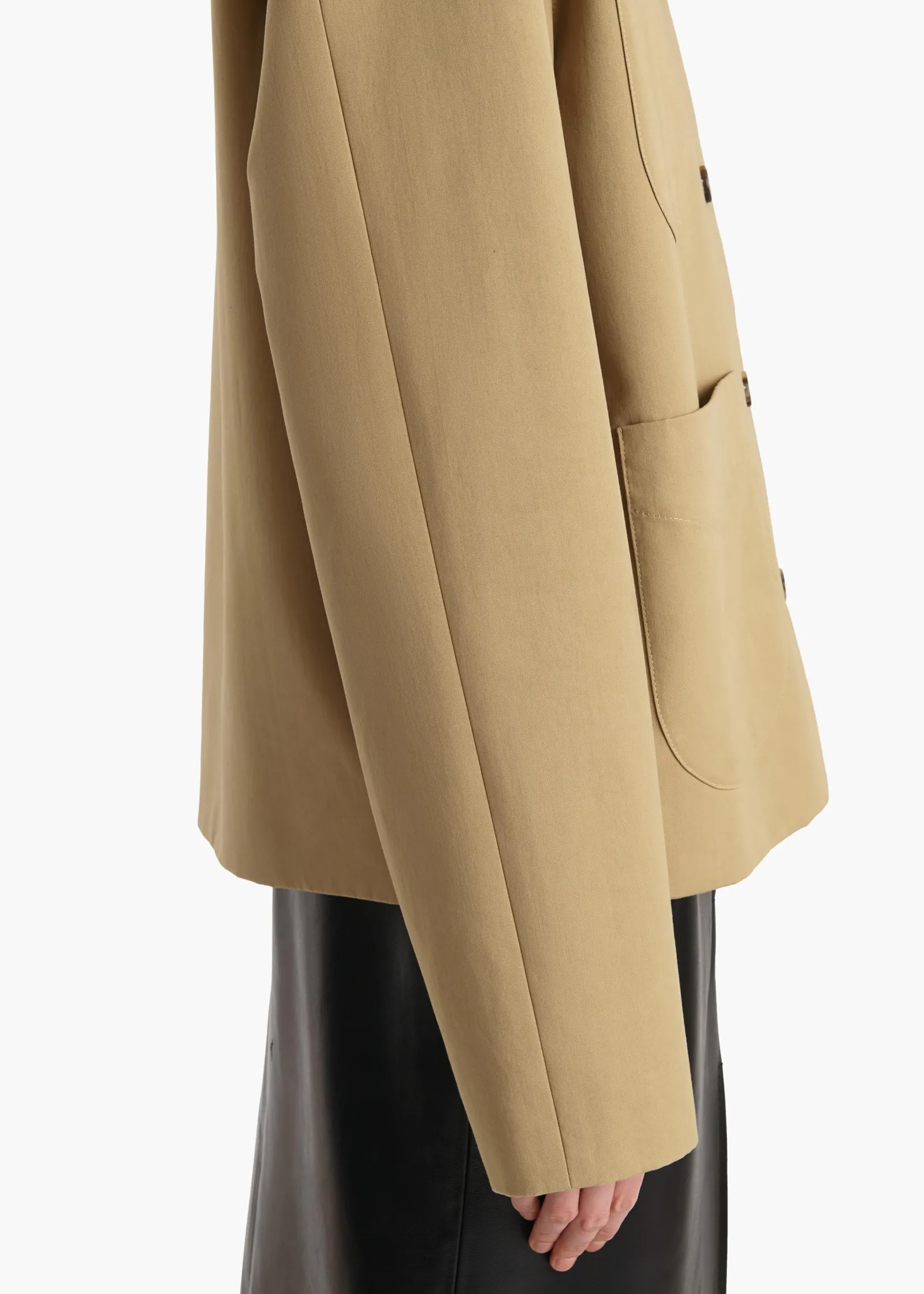 Khaite Jackets-Wyatt Jacket in Wheat